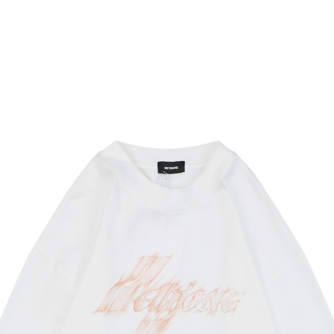 ウェルダン フレイムプリント ロングスリーブTシャツ ホワイト 詳細画像 3
