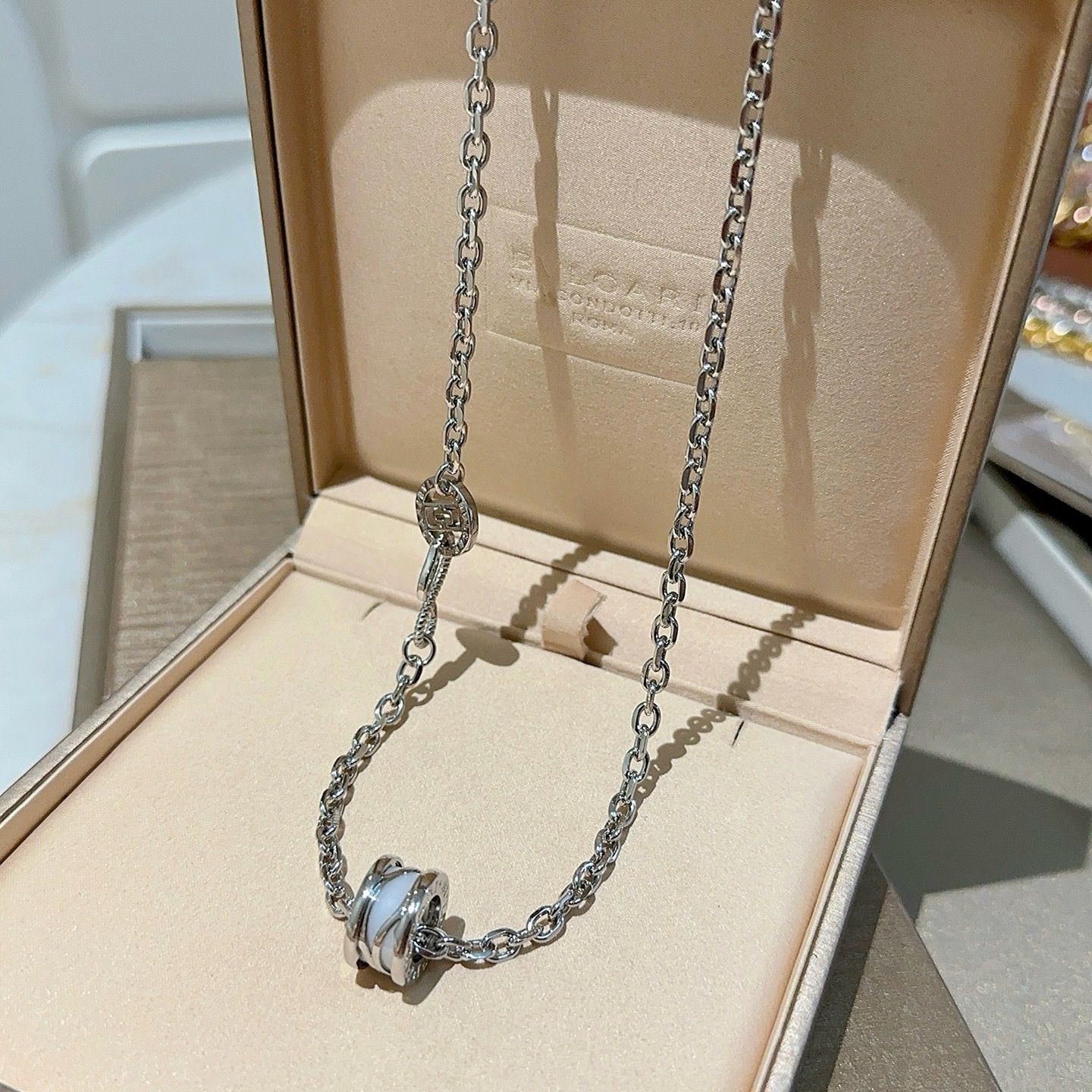 ブルガリ ディーヴァ ドリーム リングモチーフ ネックレス シルバー 詳細画像 1