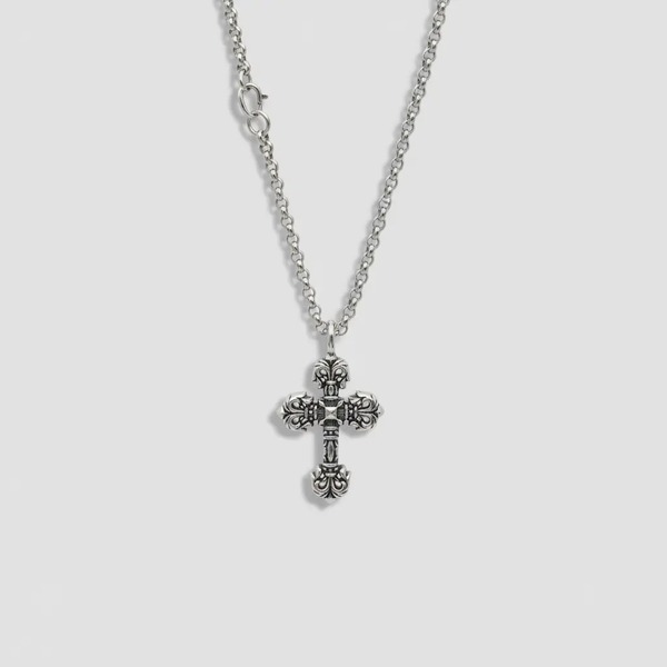 クロムハーツ フレイムクロス ペンダントネックレス シルバー