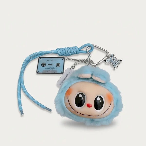 ルイ・ヴィトン ラブブ コラボ ぬいぐるみ キーホルダー バッグチャーム ライトブルー