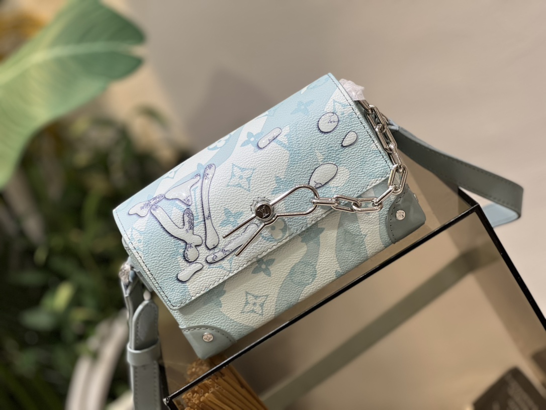 ルイ・ヴィトン Steamer ミニハンドバッグ モノグラム アクアガーデン キャンバス グリーン 詳細画像 2