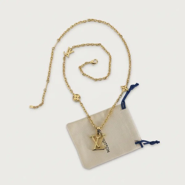 ルイ・ヴィトン LV Twig ネックレス ゴールド