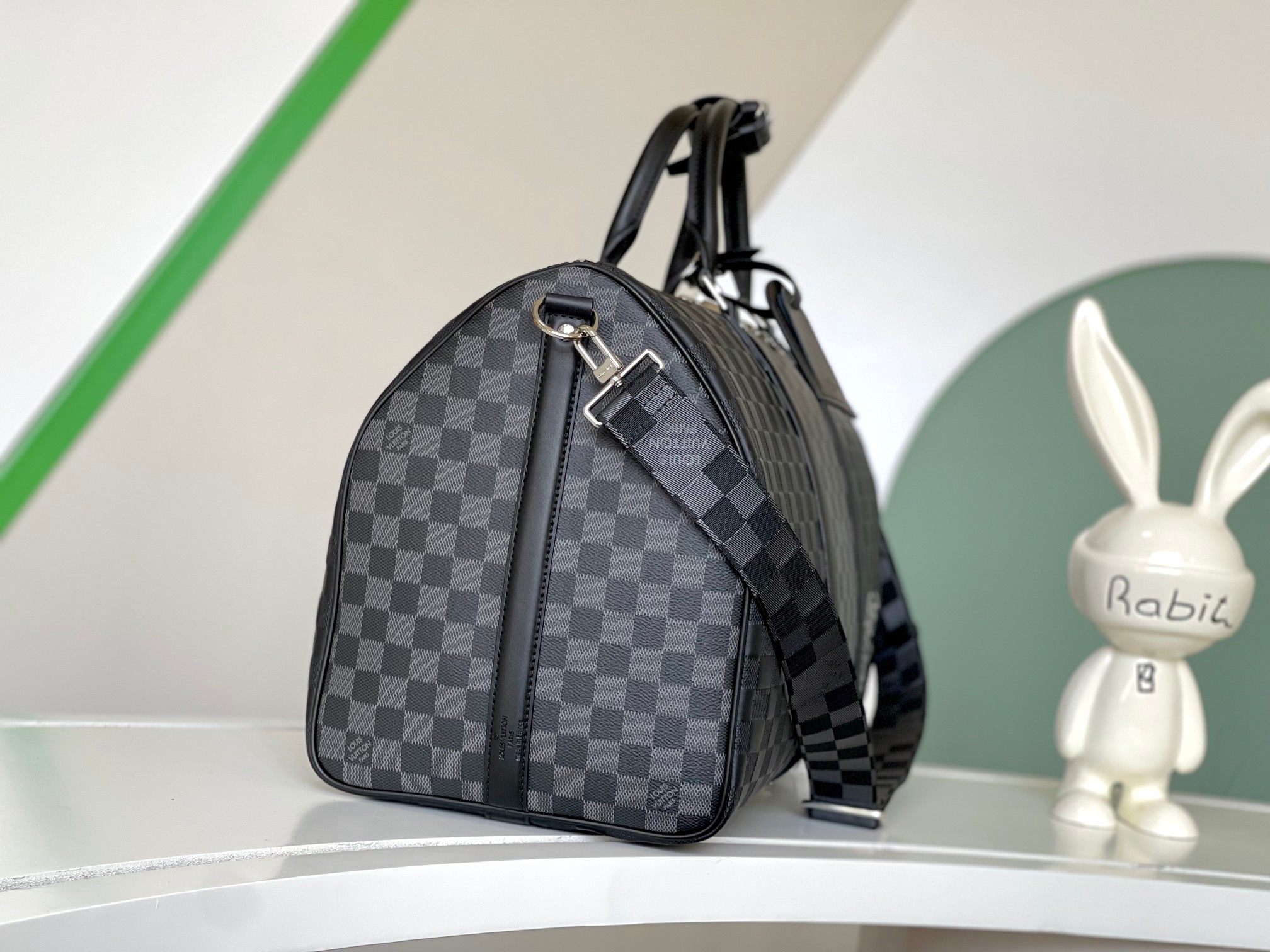 ルイ・ヴィトン Keepall 50 YK トラベルバッグ ブラック 詳細画像 2