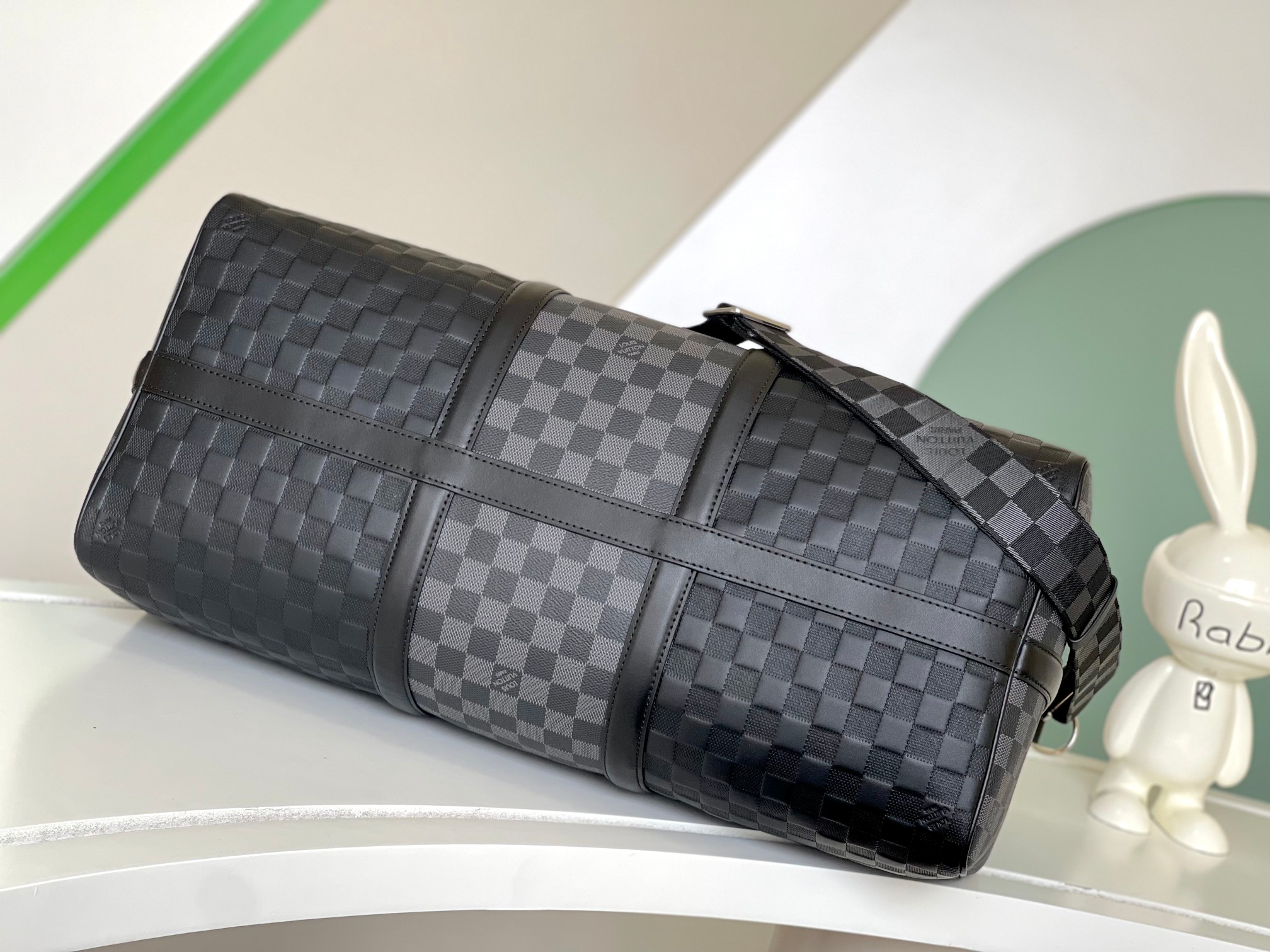 ルイ・ヴィトン Keepall 50 YK トラベルバッグ ブラック 詳細画像 3