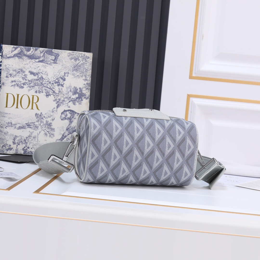 ディオール Lingot メッセンジャーバッグ CD Diamond ディオールグレー 詳細画像 3
