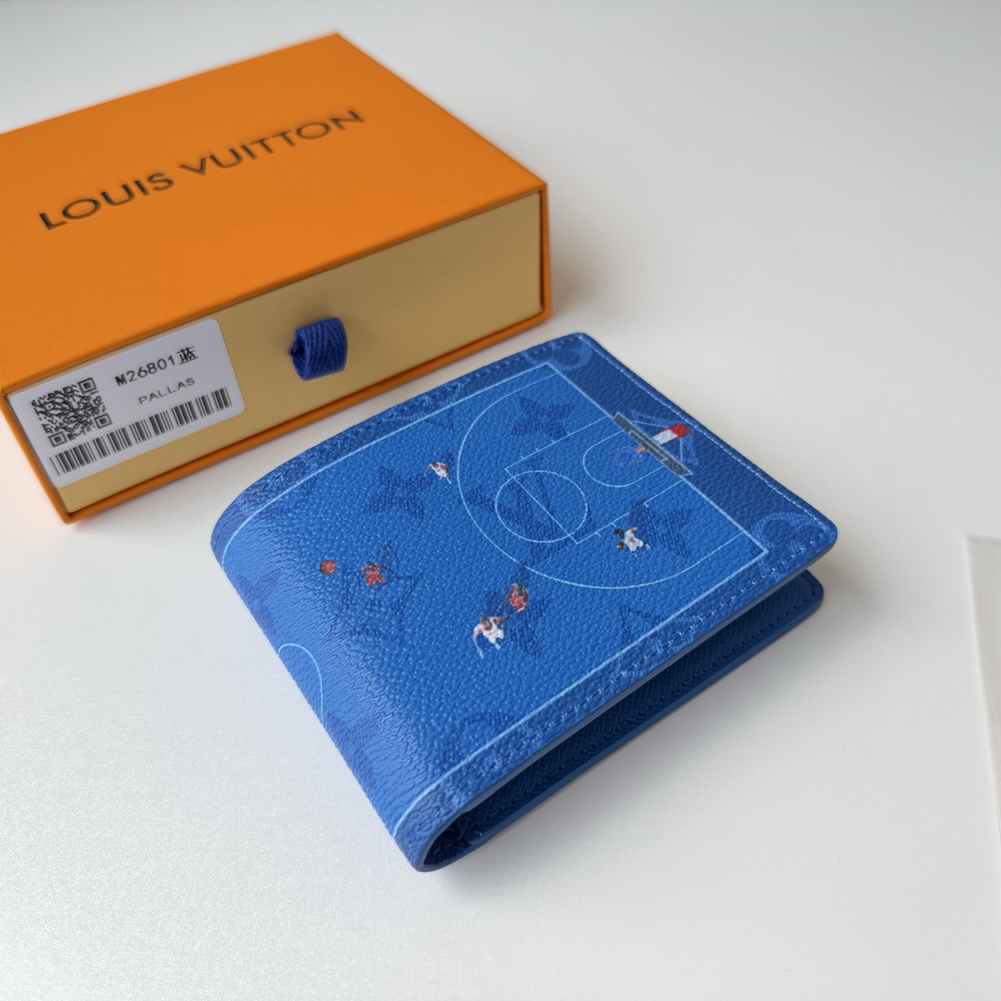 ルイ・ヴィトン Portefeuille Slender 二つ折り財布 ブルー M26801 詳細画像 1