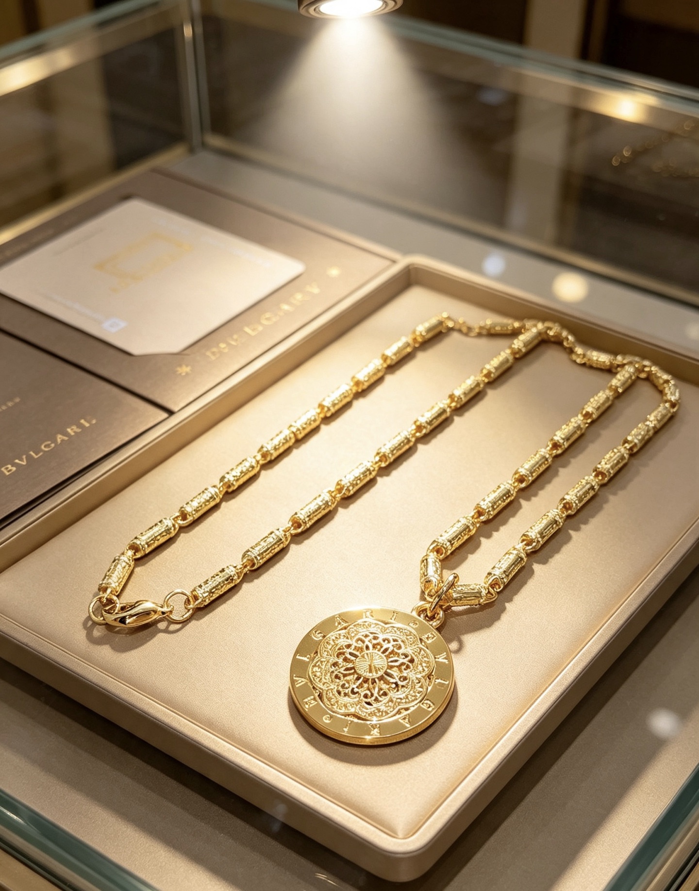 ブルガリ ディーヴァ ドリーム ネックレス 18K イエローゴールド メダリオンペンダント 詳細画像 1
