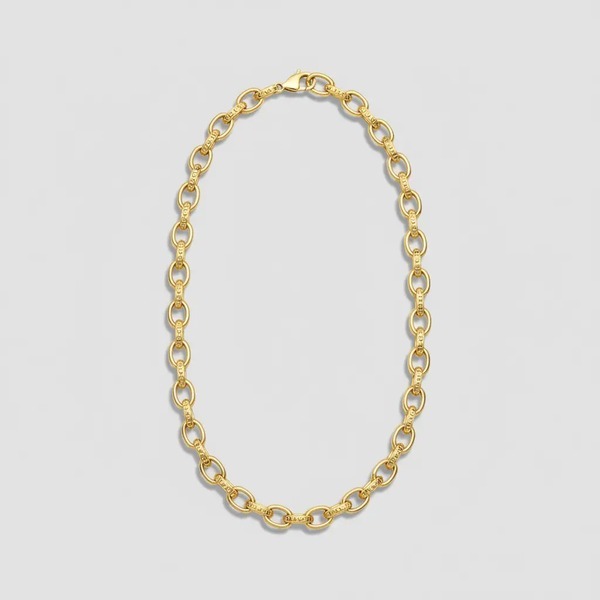 ブルガリ ディーヴァ ドリーム 18K イエローゴールド リングリンク チェーンネックレス ゴールド