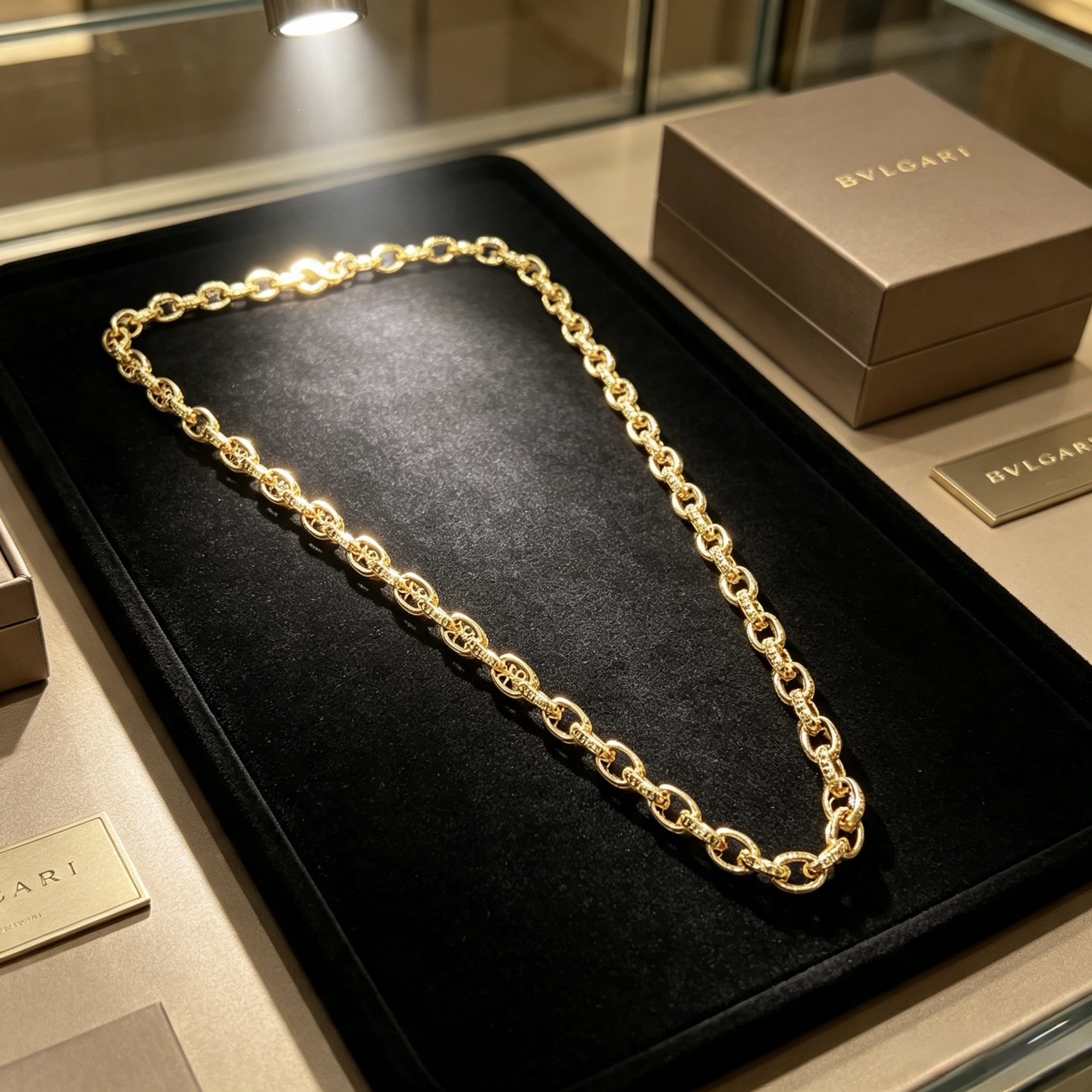 ブルガリ ディーヴァ ドリーム 18K イエローゴールド リングリンク チェーンネックレス ゴールド 詳細画像 2