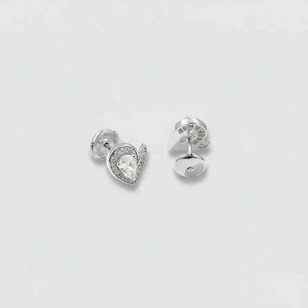 ボッテガ・ヴェネタ ジョセフィーヌ ティアラモチーフ アクアマリン スタッドピアス