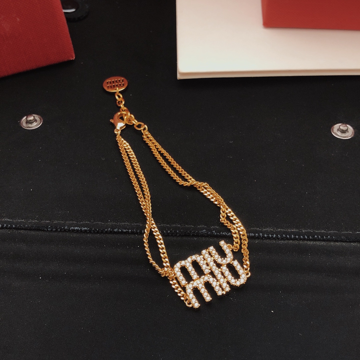 ミュウミュウ ダブルレイヤー ブレスレット 詳細画像 3