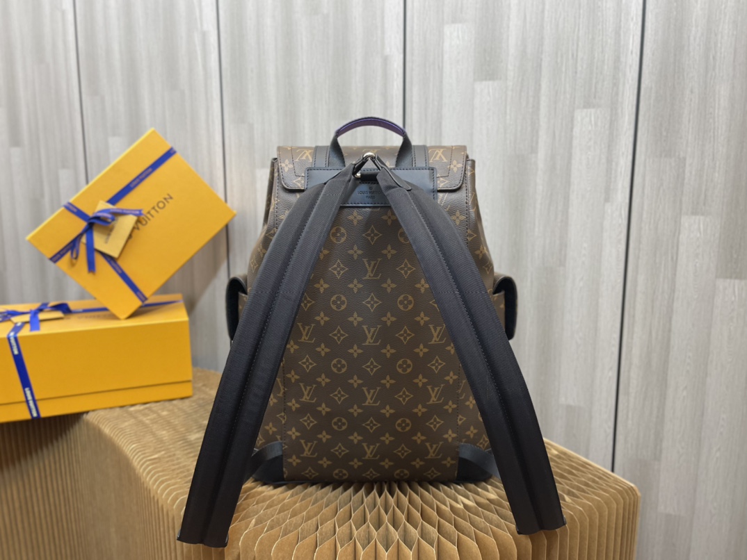 ルイ・ヴィトン クリストファー スモール バックパック モノグラム パープル 詳細画像 3