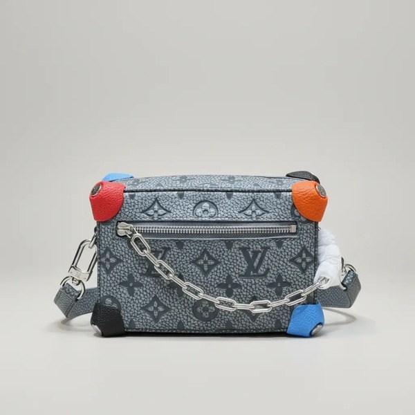 ルイヴィトン Mini Soft Trunk チェーンショルダーバッグ グレー