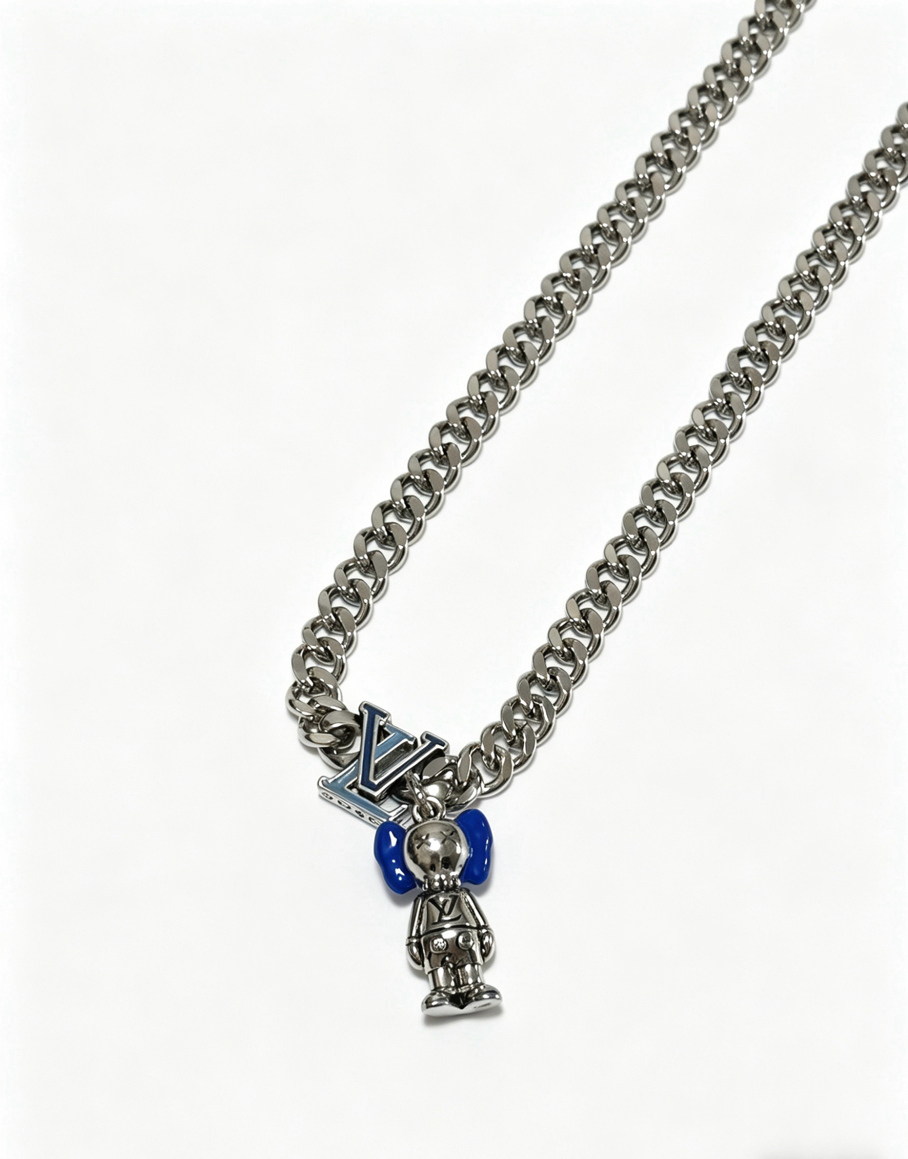 ルイ・ヴィトン ヴィンテージ シルバー チェーンネックレス 詳細画像 2