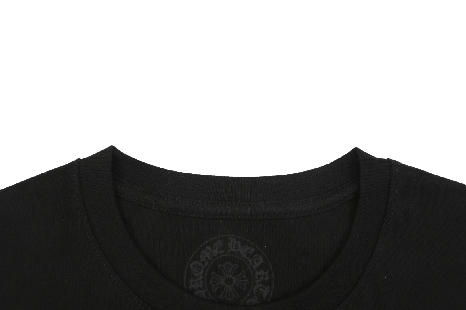 クロムハーツ クロスフローラル 梵字 スクロールプリント 長袖Tシャツ ブラック ブルー 詳細画像 2