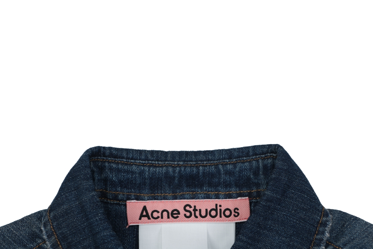 アクネ ストゥディオズ 手塗りスプラッシュインク デニム長袖シャツ 詳細画像 2