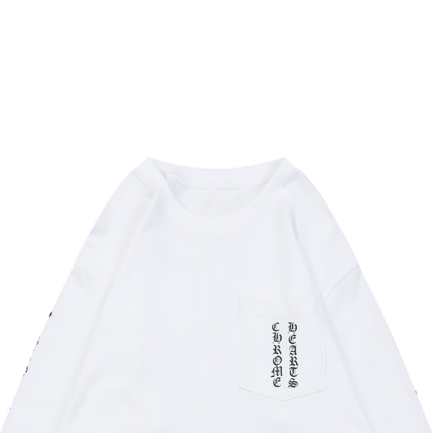 クロムハーツ クロスプリント ロングスリーブTシャツ ホワイト 詳細画像 3