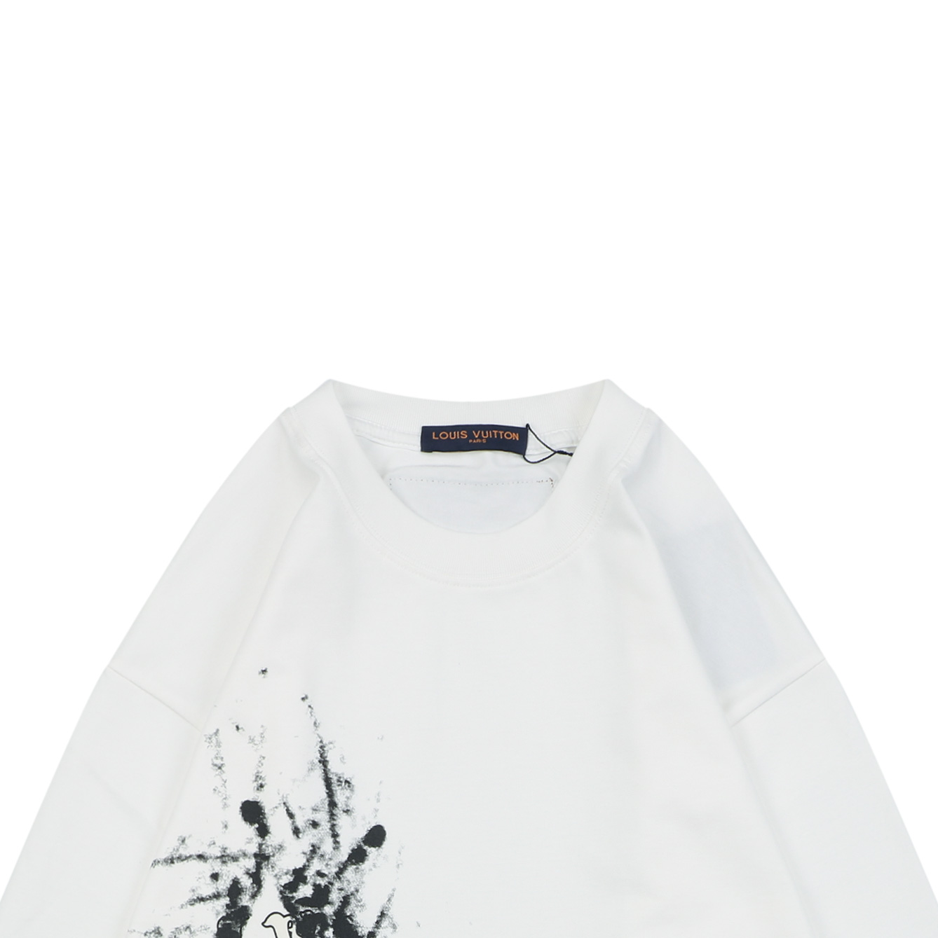 ルイ・ヴィトン スプレーモノグラムフラワー ロングスリーブTシャツ ホワイト 詳細画像 3