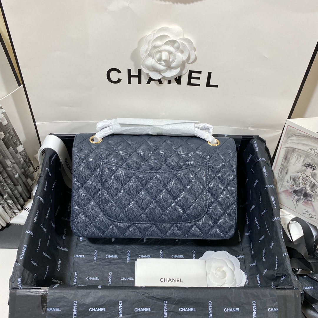 シャネル クラシック フラップ バッグ 25cm ロイヤルブルー 詳細画像 2