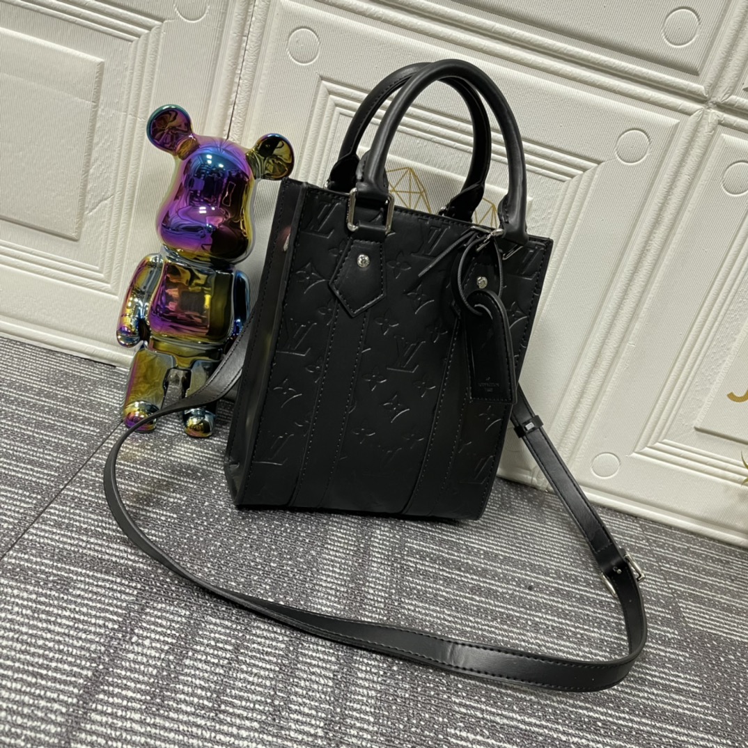 ルイ・ヴィトン Sac Plat ミニ ブラック 詳細画像 2