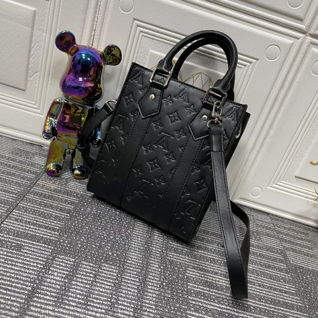 ルイ・ヴィトン Sac Plat ミニ ブラック 詳細画像 3