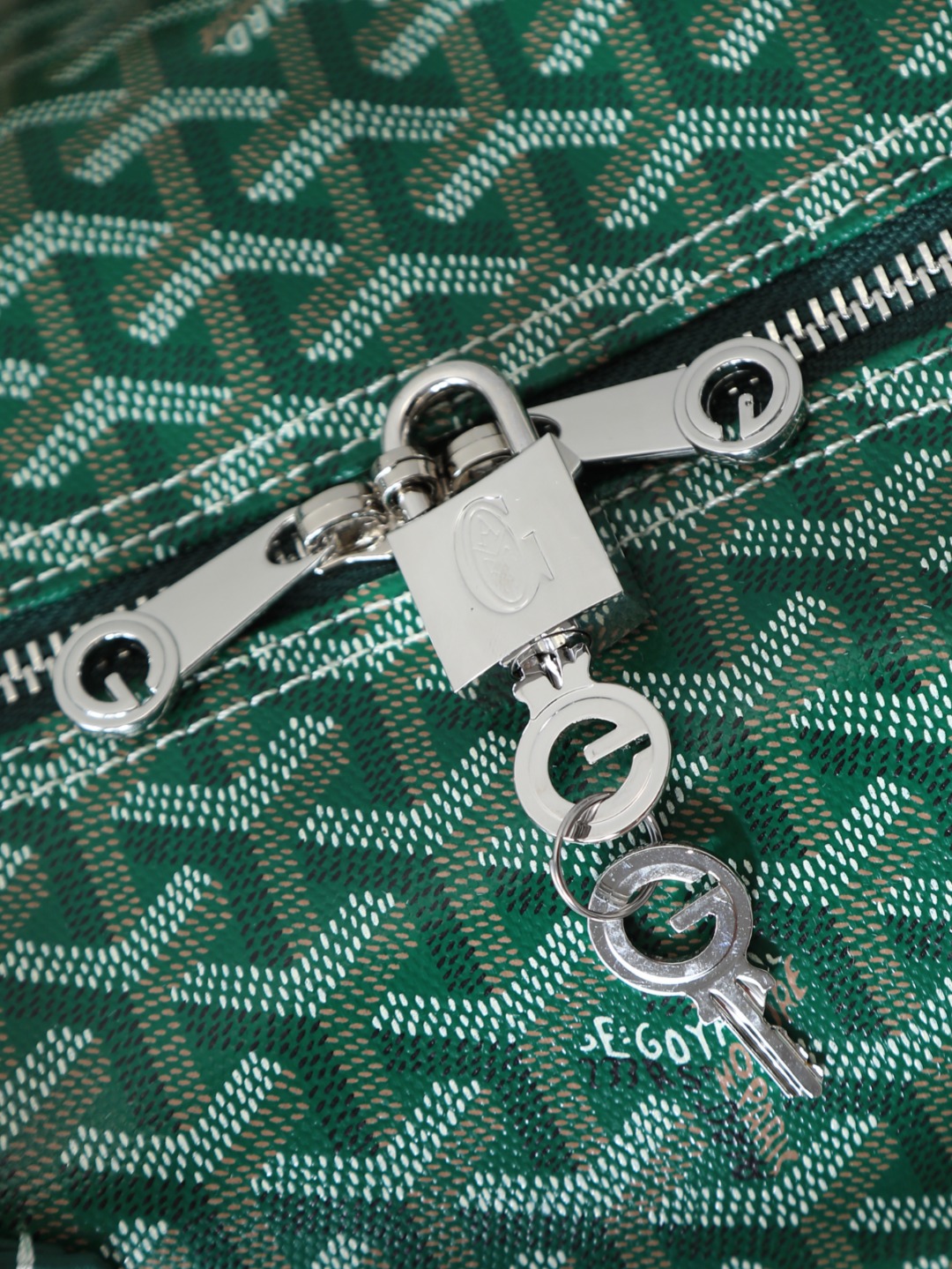 ゴヤール ボストン50 トラベルバッグ グリーン 詳細画像 2