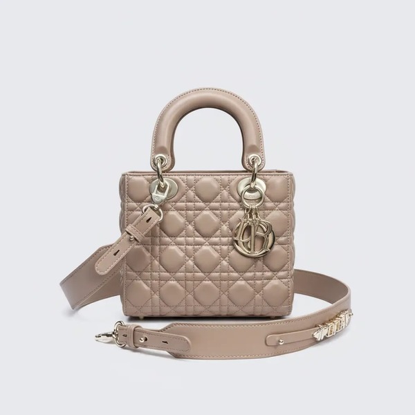 ディオール Lady Dior スモールバッグ ミルクティー M0538