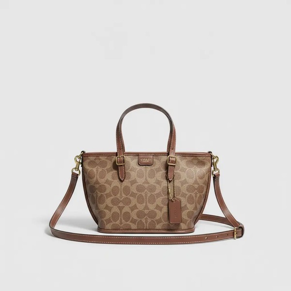 コーチ Taxi Tote 21 CCD94 シグネチャー カーキブラウン