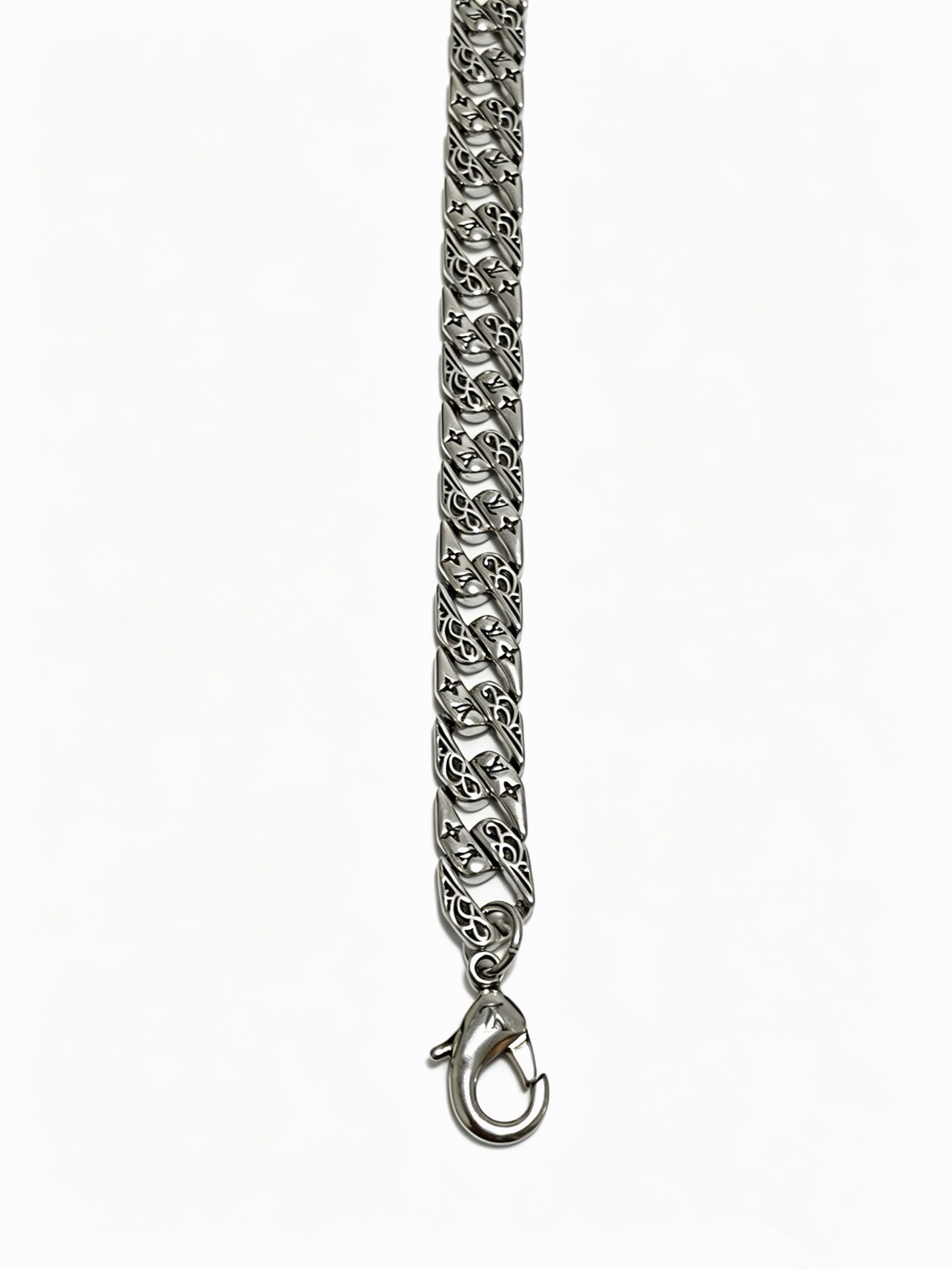 ルイ・ヴィトン ヴィンテージ シルバー チェーンネックレス 55cm 詳細画像 3