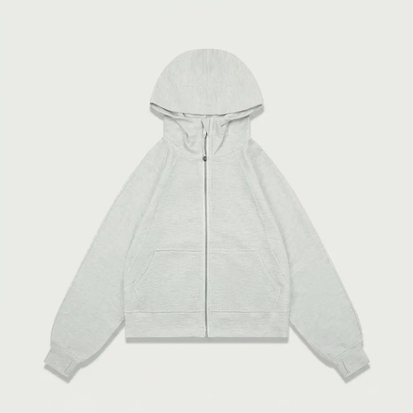 ルルレモン Scuba ワッフル フルジップ フーデッドジャケット ツイルブルー LW3JCVS