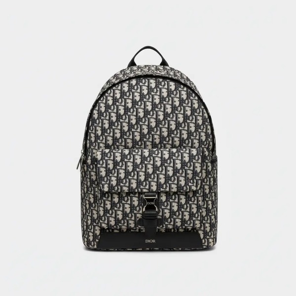 ディオール Oblique ジャカード キャンバス バックパック ベージュ ブラック