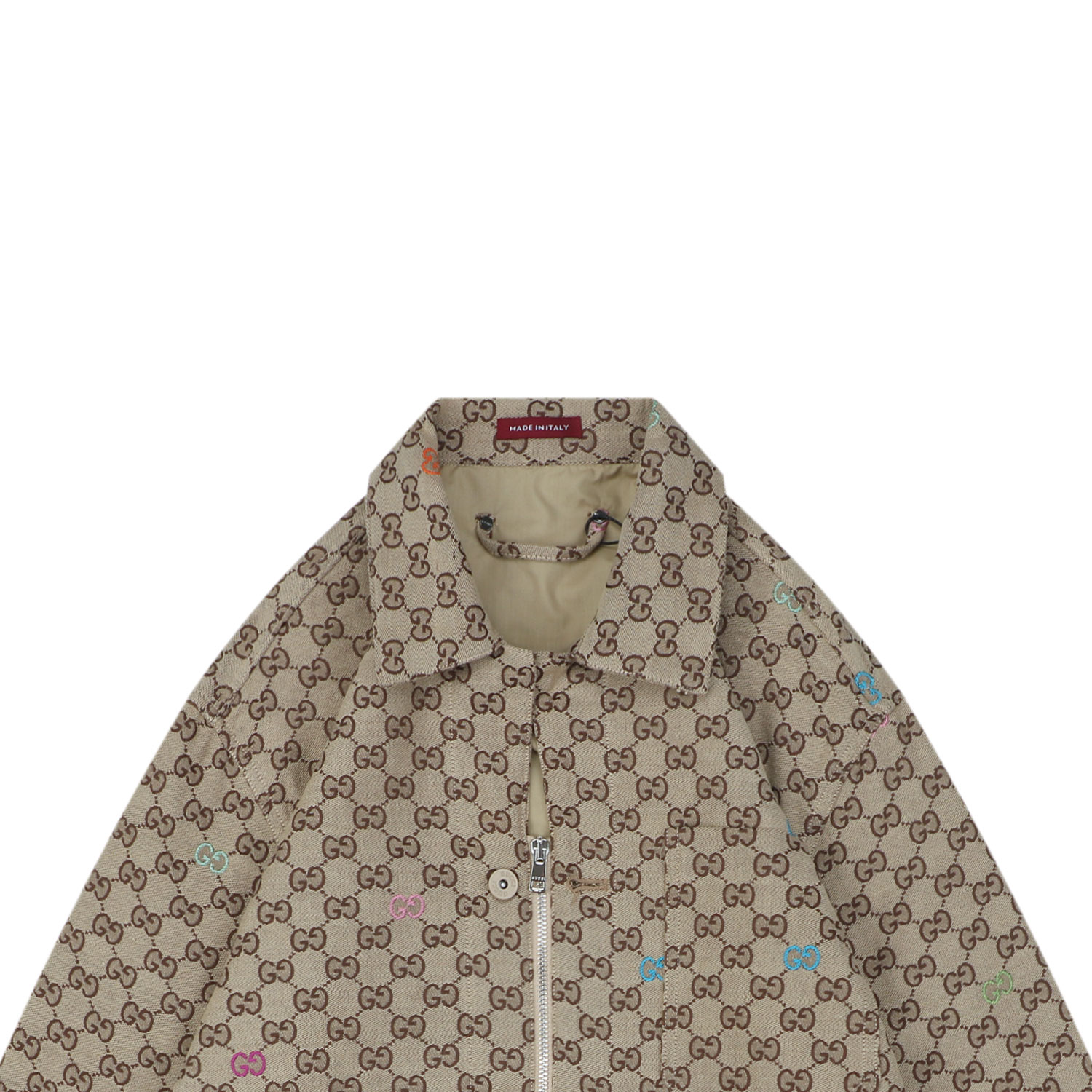 グッチ ダブルG ジャカード 2WAYジャケット マルチカラー エボニー 詳細画像 2