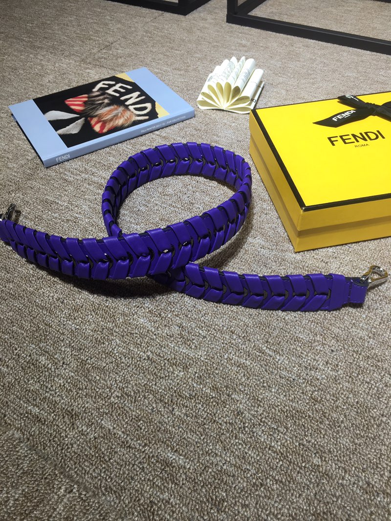 フェンディ STRAP YOU ショルダーストラップ ブルー 詳細画像 3