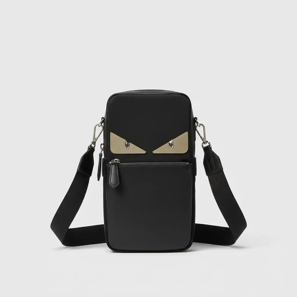 フェンディ Bag Bugs 長方形 バックパック ブラック