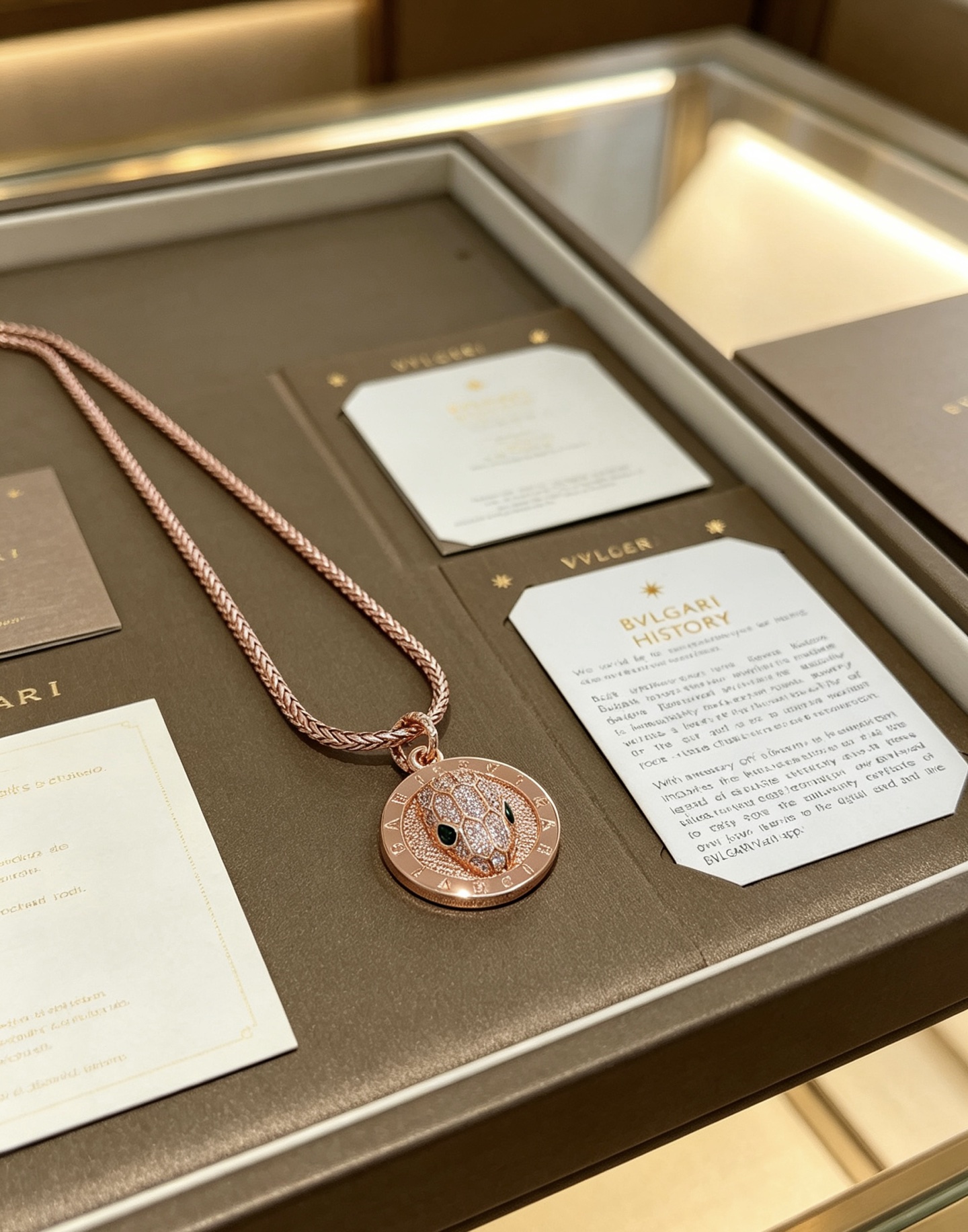 ブルガリ ディーヴァ ドリーム リングデザイン ペンダントネックレス 18K ローズゴールド 詳細画像 1