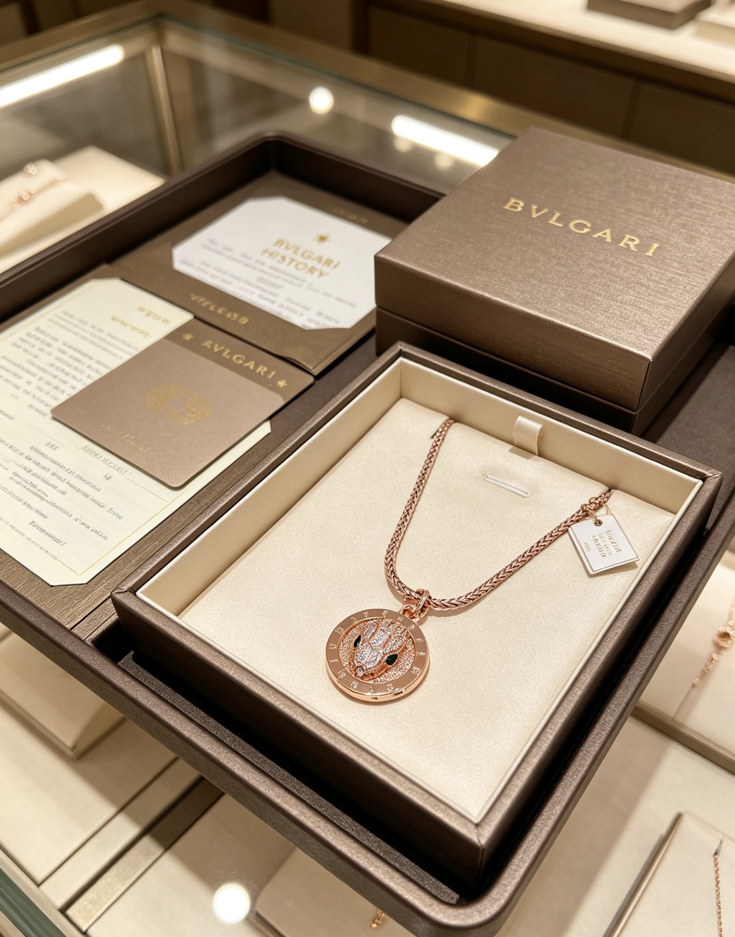 ブルガリ ディーヴァ ドリーム リングデザイン ペンダントネックレス 18K ローズゴールド 詳細画像 2