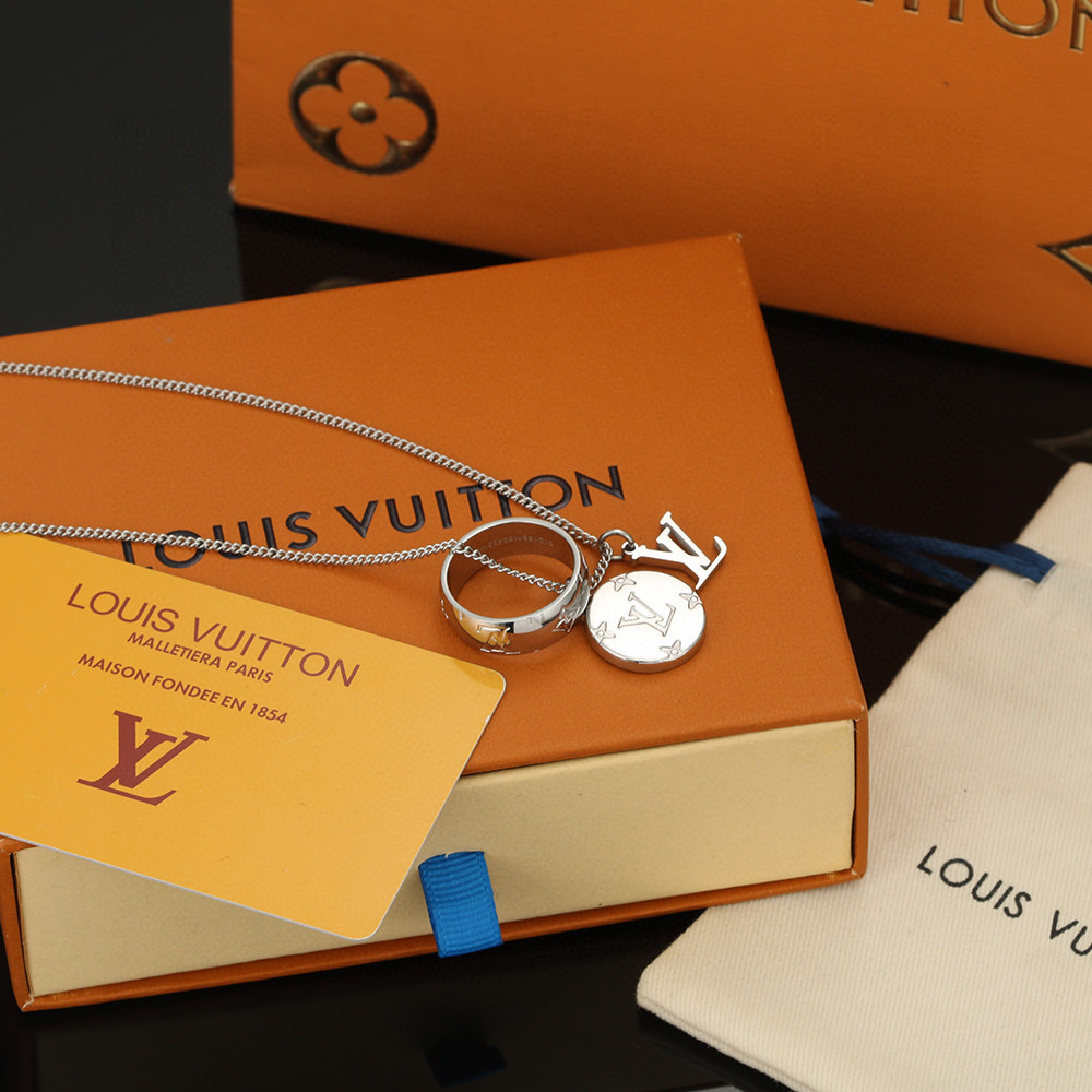 ルイ・ヴィトン LV Twig ネックレス シルバー 詳細画像 2