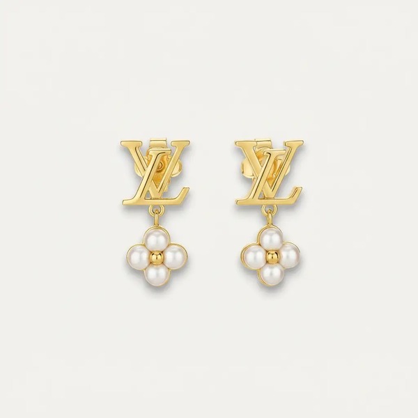ルイ・ヴィトン アイコニック LV ブロッサム モノグラムフラワー ピアス ゴールド