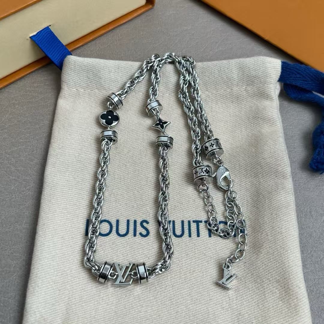 ルイ・ヴィトン LV Twig ブレスレット ネックレス シルバー 詳細画像 2