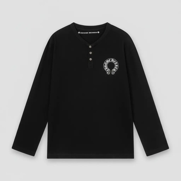 クロムハーツ ヘンリーネック 長袖Tシャツ