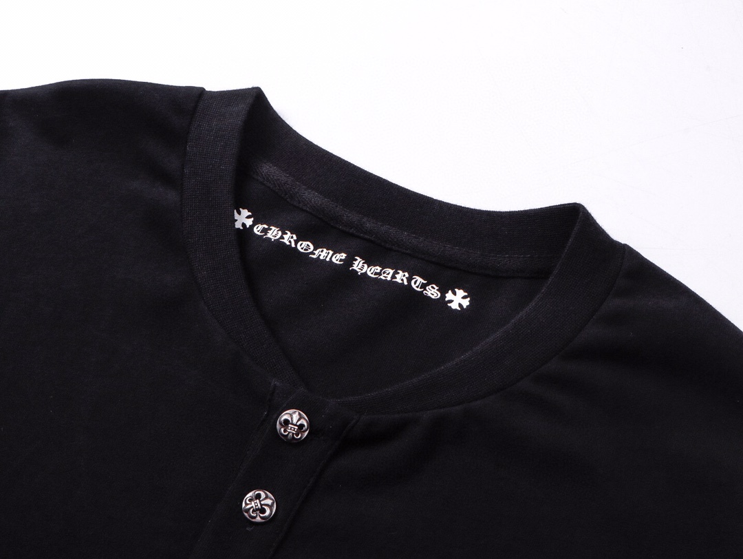 クロムハーツ ヘンリーネック 長袖Tシャツ 詳細画像 3
