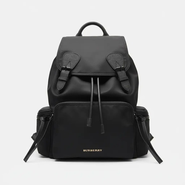 バーバリー The Rucksack ミリタリーバックパック ラージ ブラック