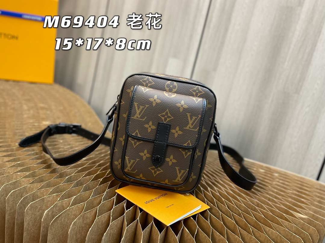 ルイ・ヴィトン クリストファー ミニ ショルダーバッグ モノグラム・マカサー ブラウン M69404 詳細画像 1