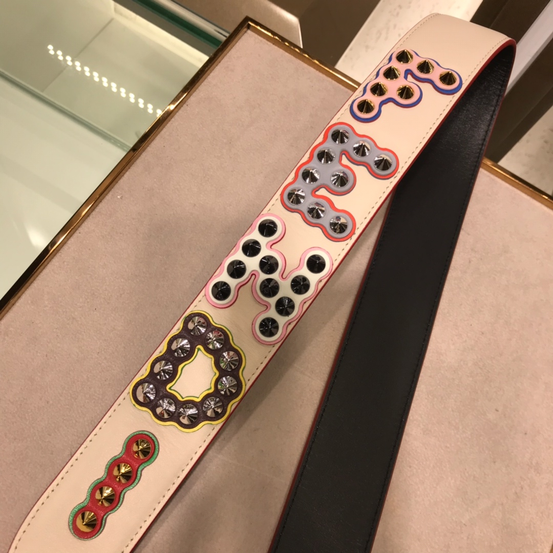 フェンディ STRAP YOU ショルダーストラップ マルチカラー ピンク 詳細画像 2