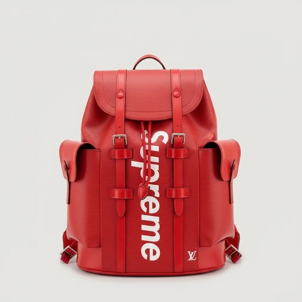 ルイ・ヴィトン Supreme クリストファー バックパック エピ レッド