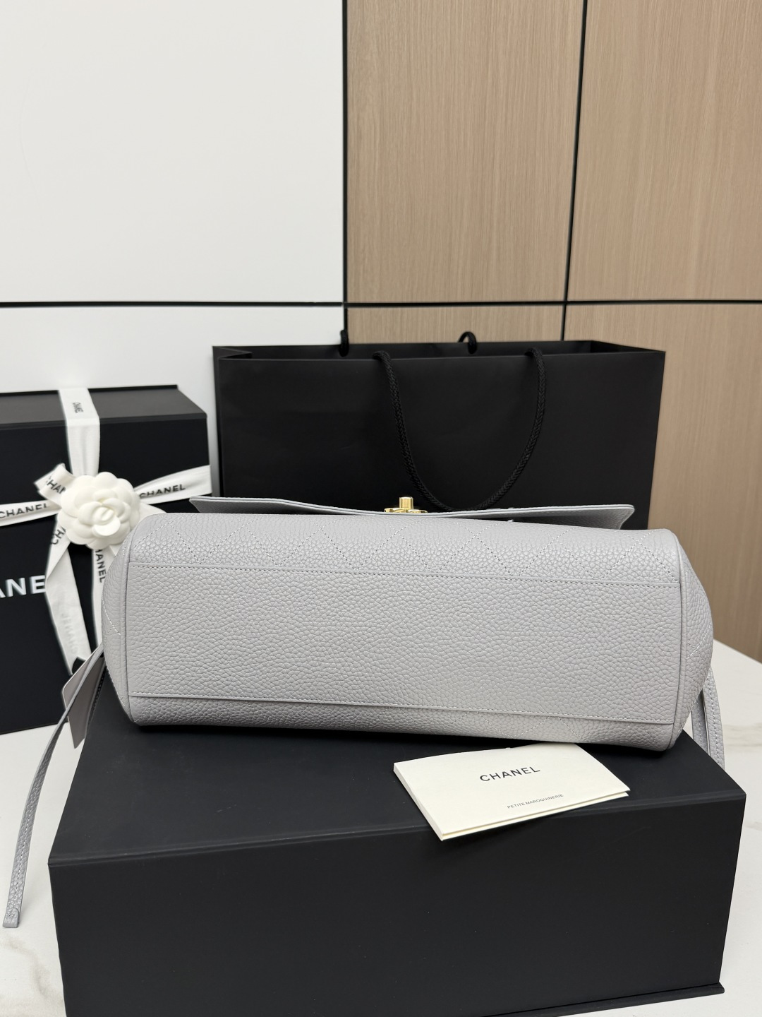 シャネル ボウリングバッグ ヘイズブルー AS6288 詳細画像 3