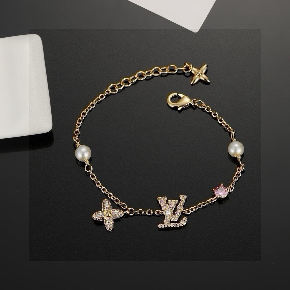 ルイ・ヴィトン LV Twig チェーンブレスレット ゴールド 詳細画像 1