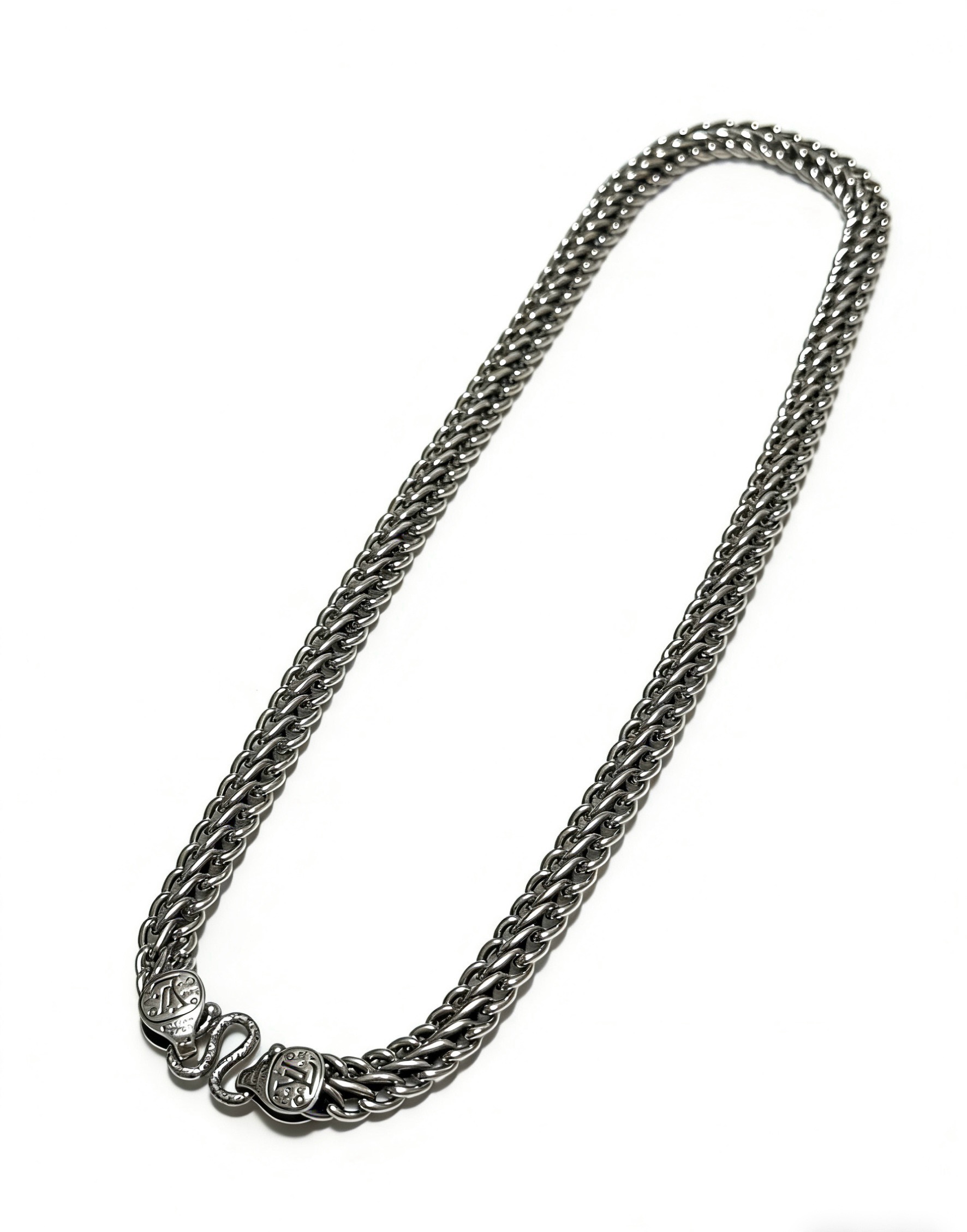 ルイ・ヴィトン ヴィンテージ シルバー チェーンネックレス 55cm シルバー 詳細画像 1