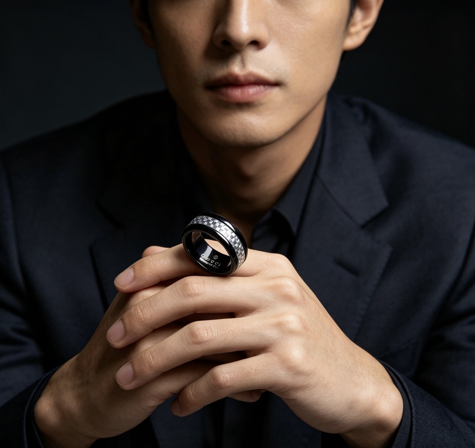 グッチ アンガーフォレスト リング ブラック シルバー 詳細画像 3