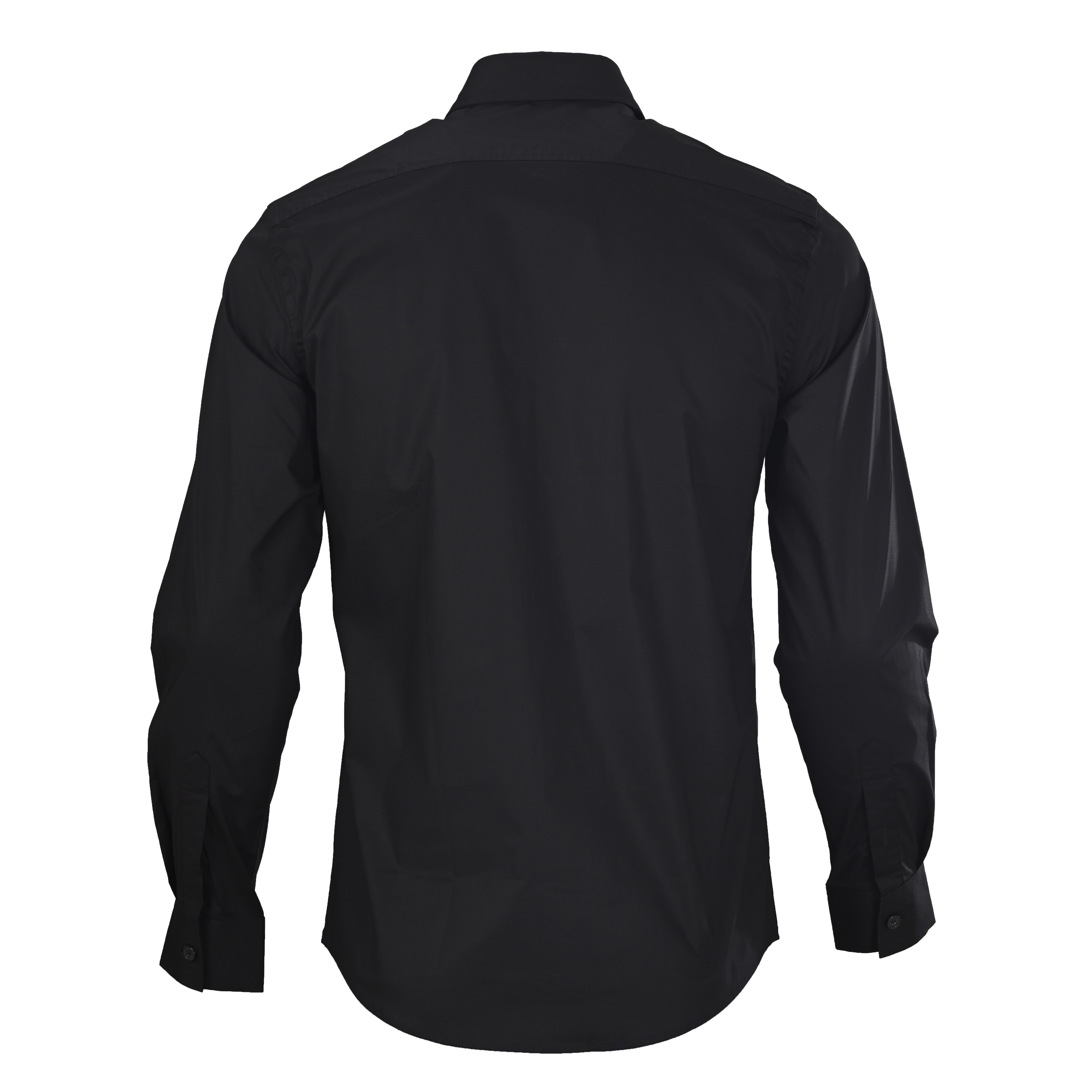 バーバリー TBモノグラム刺繍 長袖コットンポプリンシャツ ホワイト ブラック 詳細画像 3